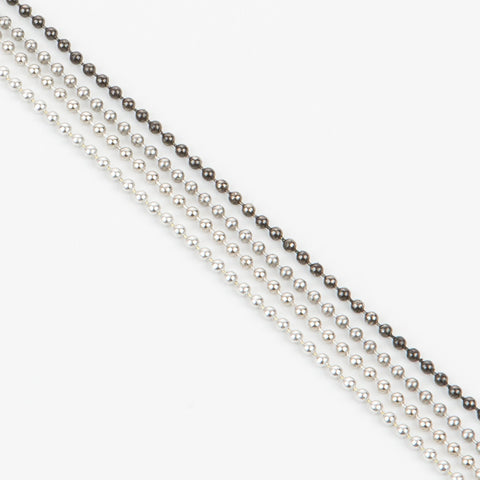 Ball Chain Lanyards - Gunmetal, Stainless Steel, Nickel Plated Steel, and Aluminum